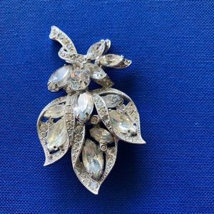 SOLD-1950’s Eisenberg ICE Brooch/Pin, Measures 2.75 tall x 1.5 wide, Signed